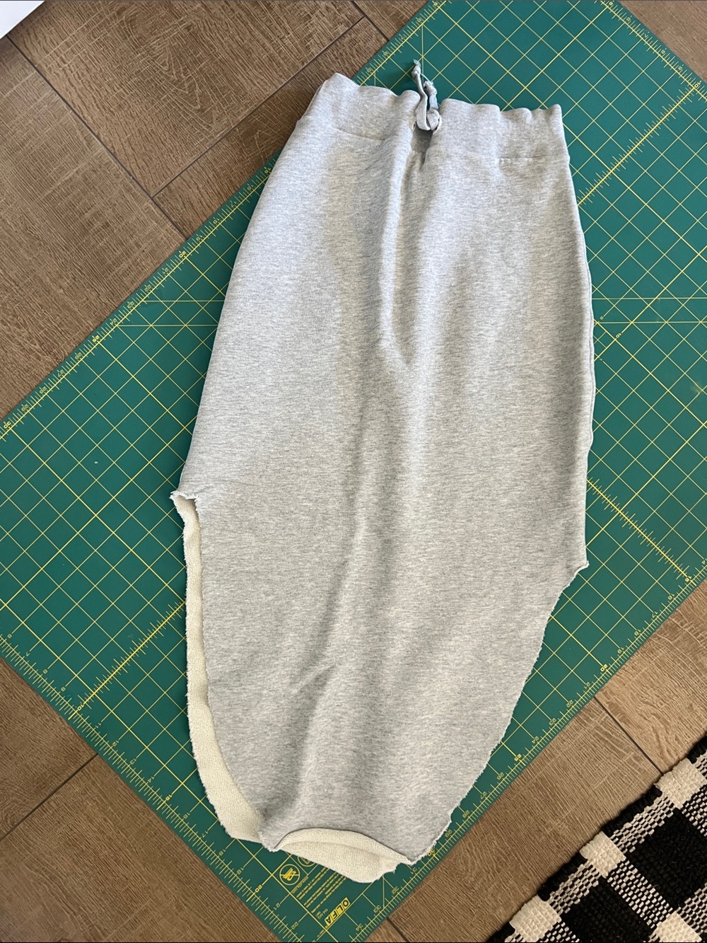 Frank & Eileen Light Gray Midi Sweat Skirt